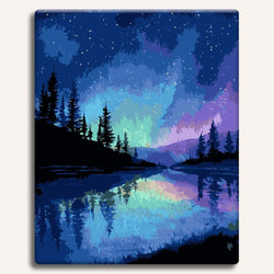 Alaskan Night Sky - Paint By Numbers Kit (ONLINE ORDER ONLY)