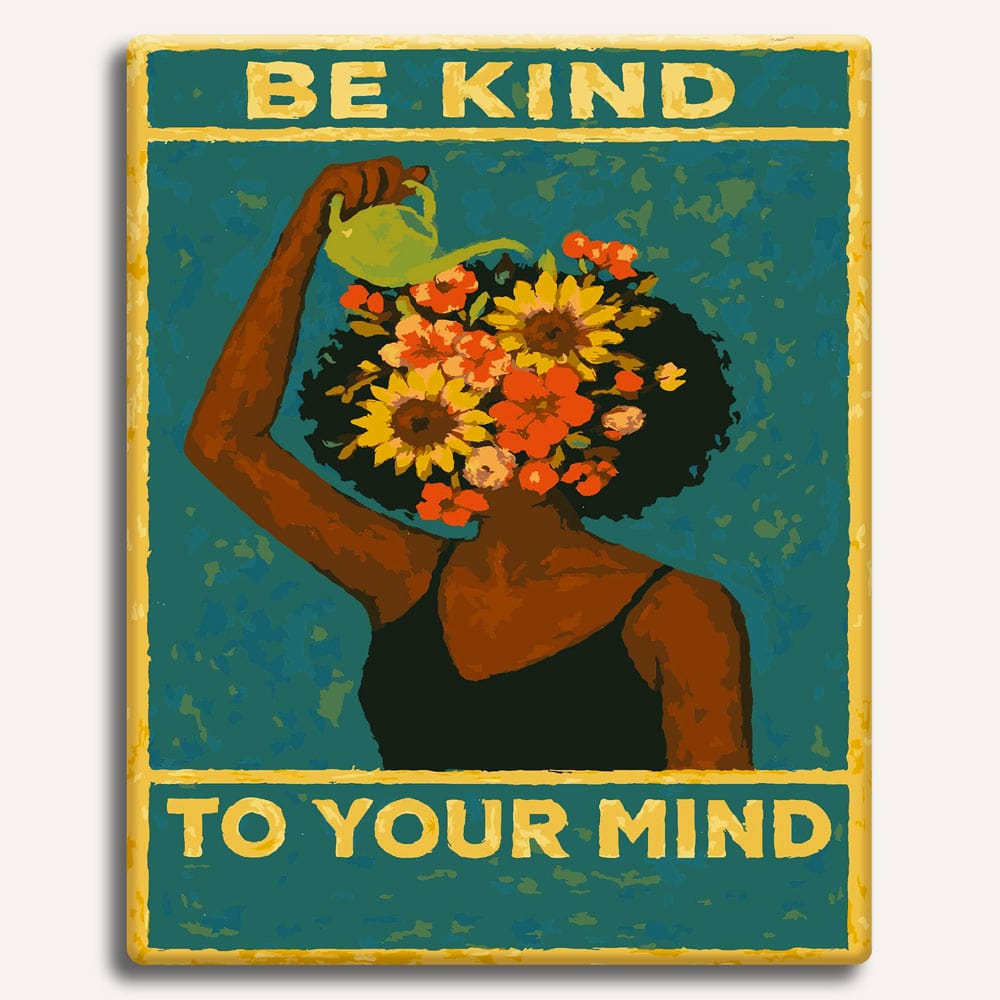 Be Kind To Your Mind - Paint By Numbers Kit (ONLINE ORDER ONLY)