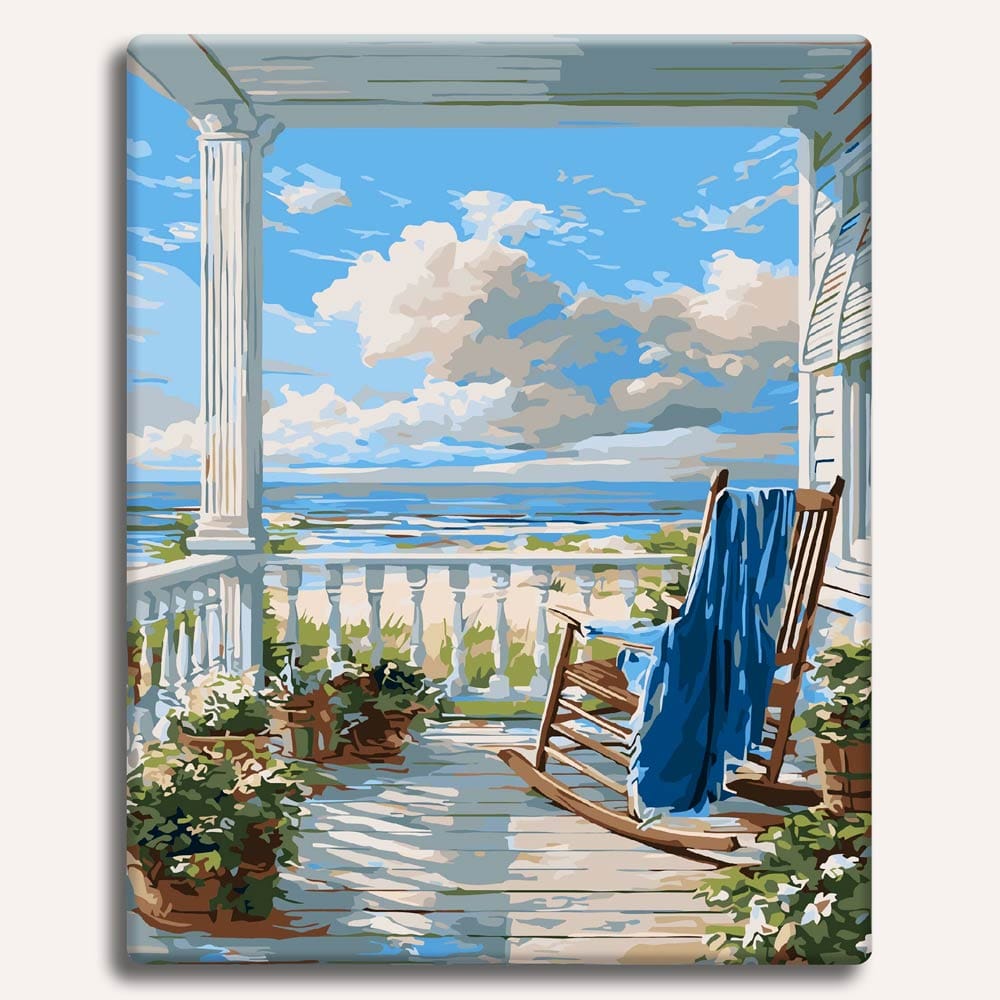 Beach House View - Paint By Numbers Kit (ONLINE ORDER ONLY)