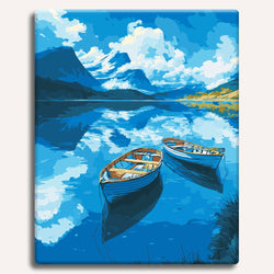 Boats on the Lake - Paint By Numbers Kit (ONLINE ORDER ONLY)
