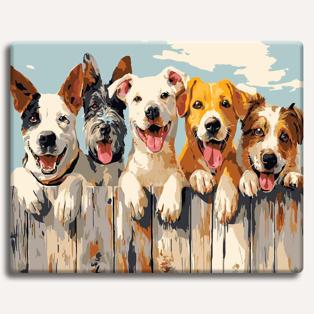 Happy Dogs - Paint By Numbers Kit (ONLINE ORDER ONLY)