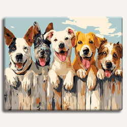 Happy Dogs - Paint By Numbers Kit (ONLINE ORDER ONLY)