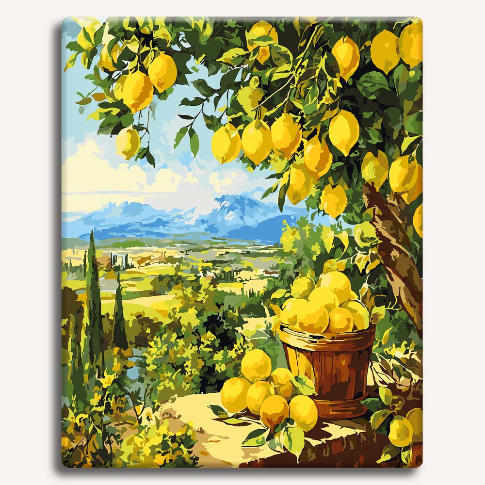 Lemon Garden - Paint By Numbers Kit (ONLINE ORDER ONLY)
