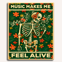 Music Makes Me Feel Alive - Paint By Numbers Kit (ONLINE ORDER ONLY)