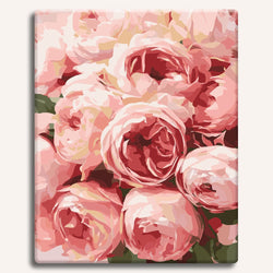 Pink Roses  - Paint By Numbers Kit (ONLINE ORDER ONLY)