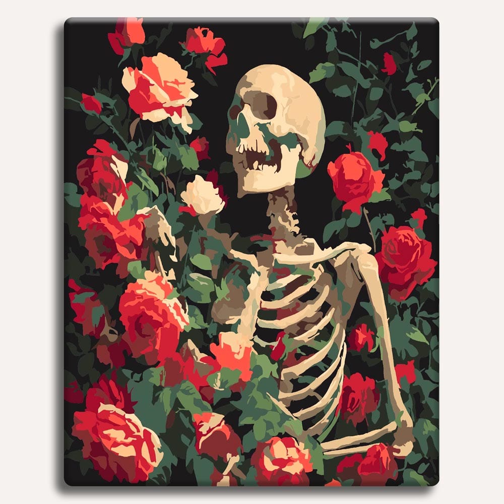 Rose Skull - Paint By Numbers Kit (ONLINE ORDER ONLY)