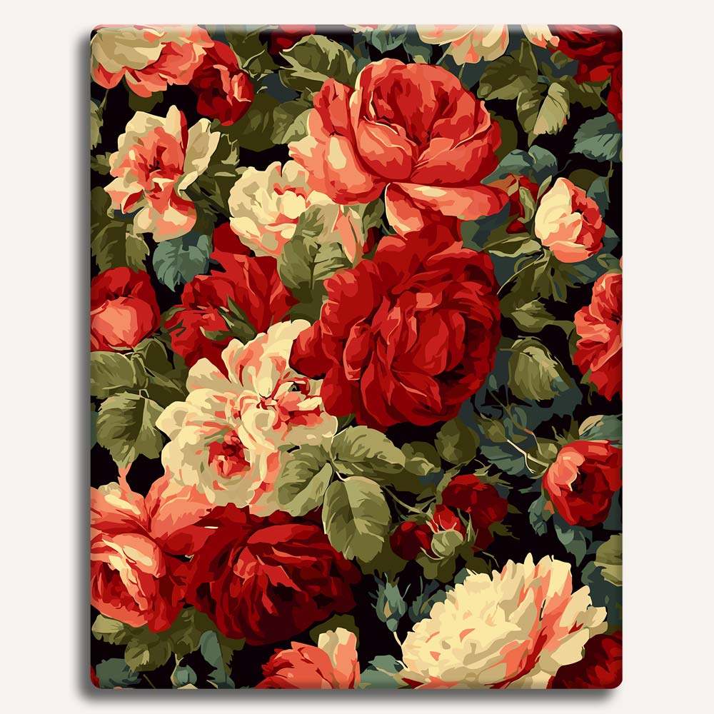 Vintage Red Roses - Paint By Numbers Kit (ONLINE ORDER ONLY)