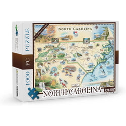 North Carolina 1000 Piece Jigsaw Puzzle Xplorer Maps (ONLINE ORDER ONLY)