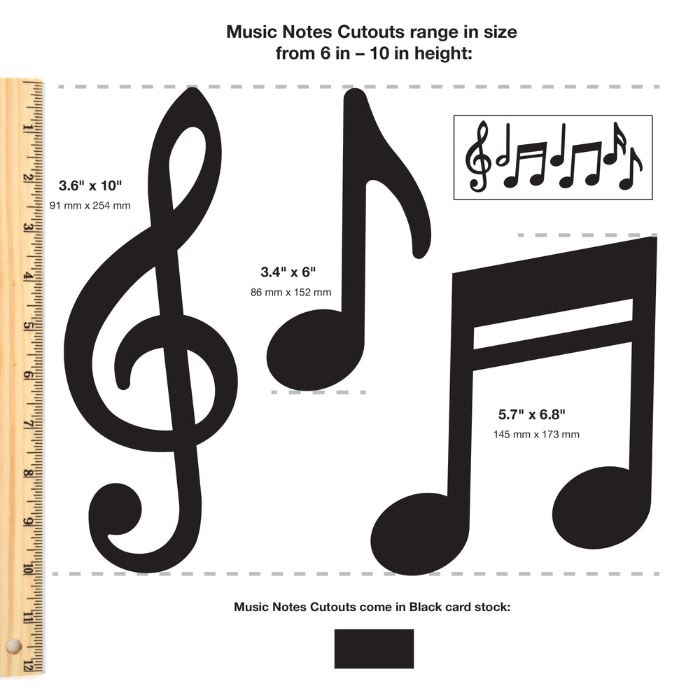 Music Notes Cutouts (ONLINE ORDER ONLY)