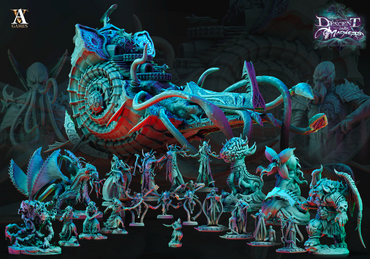 3DPrinted Archvillain Games Descent into Madness - Elder Brain 28mm 32mm D&D (Online Only)