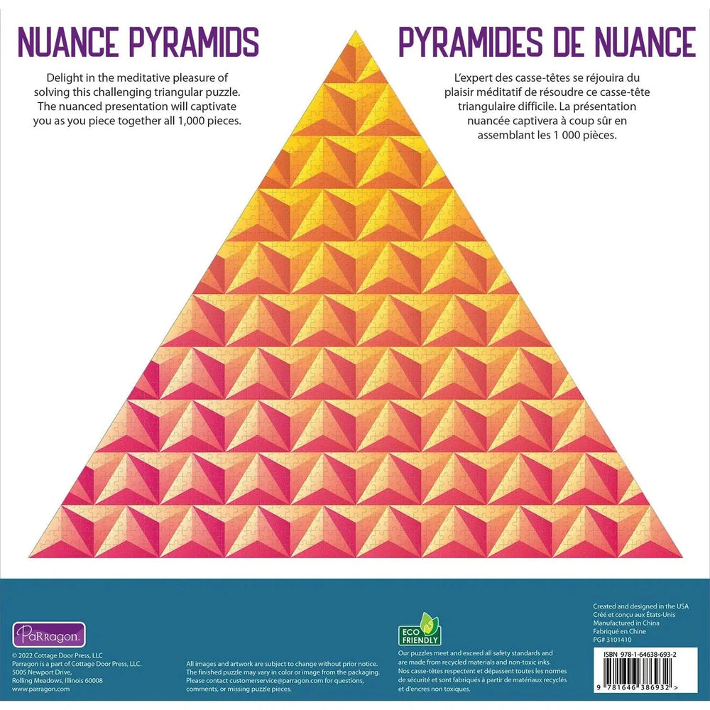Nuance Pyramids 500 Piece Triangular Jigsaw Puzzle Parragon (ONLINE ORDER ONLY)