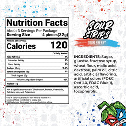 Sour Strips Double Berry (104g) (ONLINE ORDER ONLY)