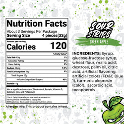Sour Strips Green Apple (104g) (ONLINE ORDER ONLY)
