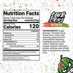 Sour Strips Watermelon (104g) (ONLINE ORDER ONLY)