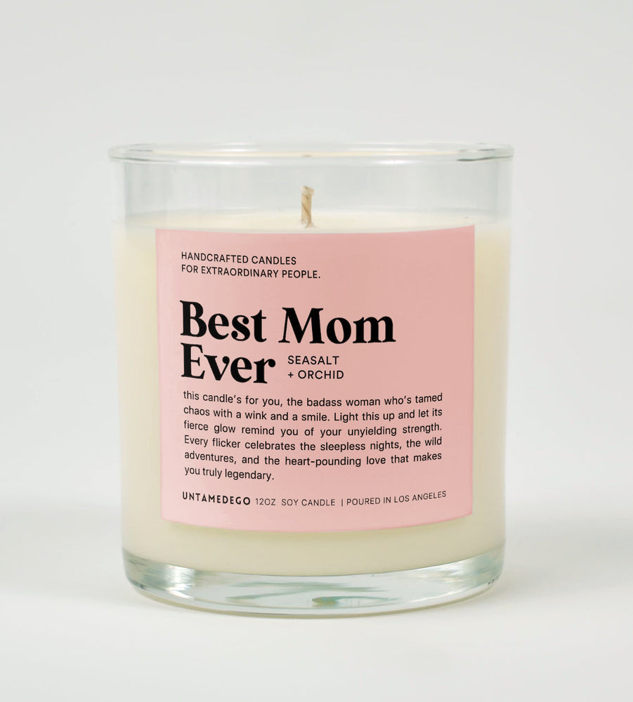Best Mom Ever Glass Candle (ONLINE ORDER ONLY)