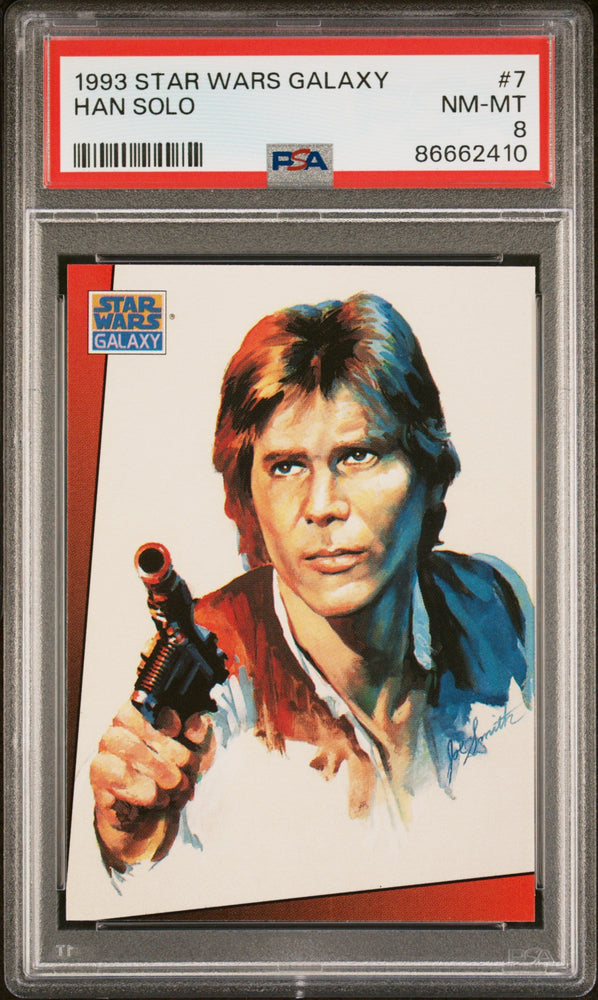 1993 STAR WARS GALAXY HAN SOLO  #7 - PSA 8 (Online Order Only)