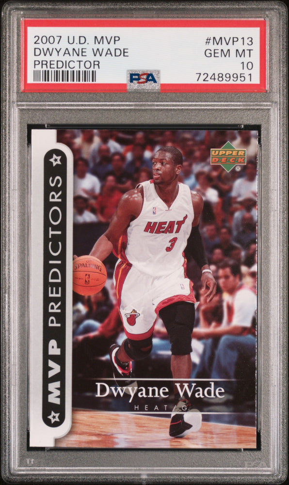 2007 UPPER DECK MVP PREDICTORS DWYANE WADE #MVP13 - PSA 10 (Online Order Only)