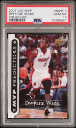 2007 UPPER DECK MVP PREDICTORS DWYANE WADE #MVP13 - PSA 10 (Online Order Only)