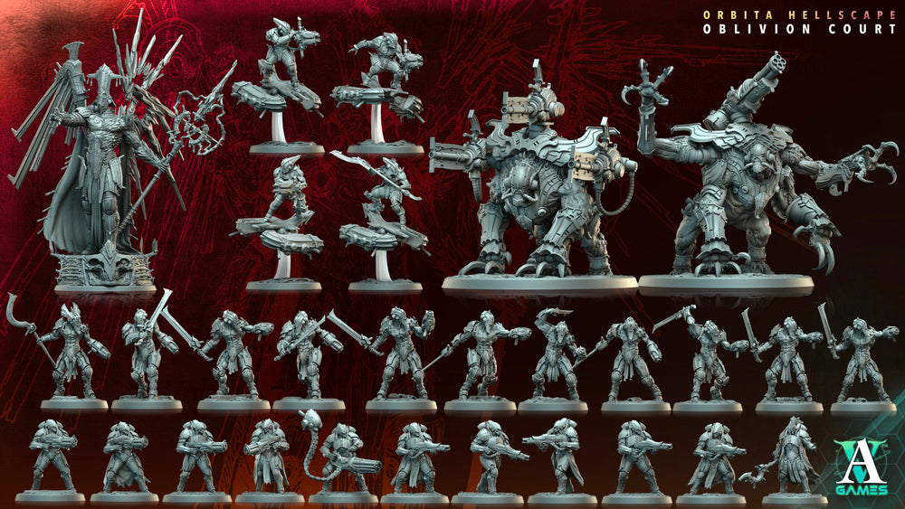 3D Printed Archvillain Games Phobian Orbita Hellscape Oblivion Court 28 32mm D&D (Online Only)