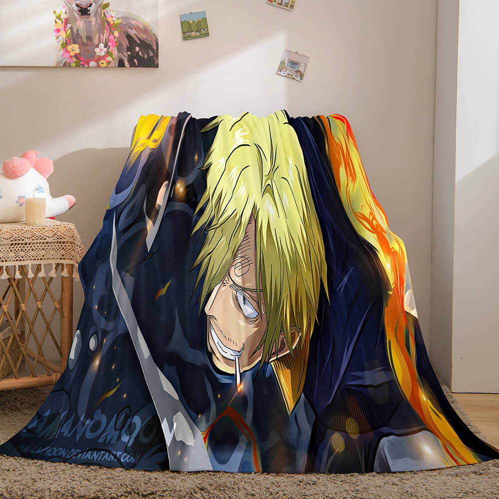 ONE PIECE Cosplay Soft Flannel Fleece Throw Blanket (Online Order Only)