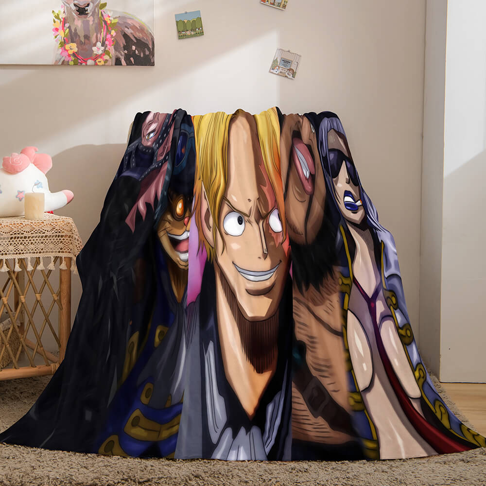 ONE PIECE Cosplay Soft Flannel Fleece Throw Blanket (Online Order Only)
