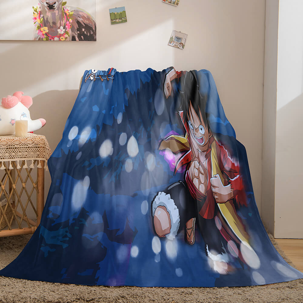 ONE PIECE Cosplay Soft Flannel Fleece Throw Blanket (Online Order Only)