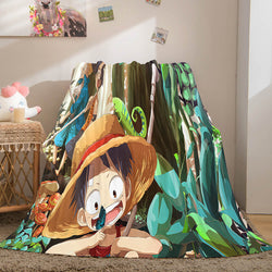 ONE PIECE Cosplay Soft Flannel Fleece Throw Blanket (Online Order Only)