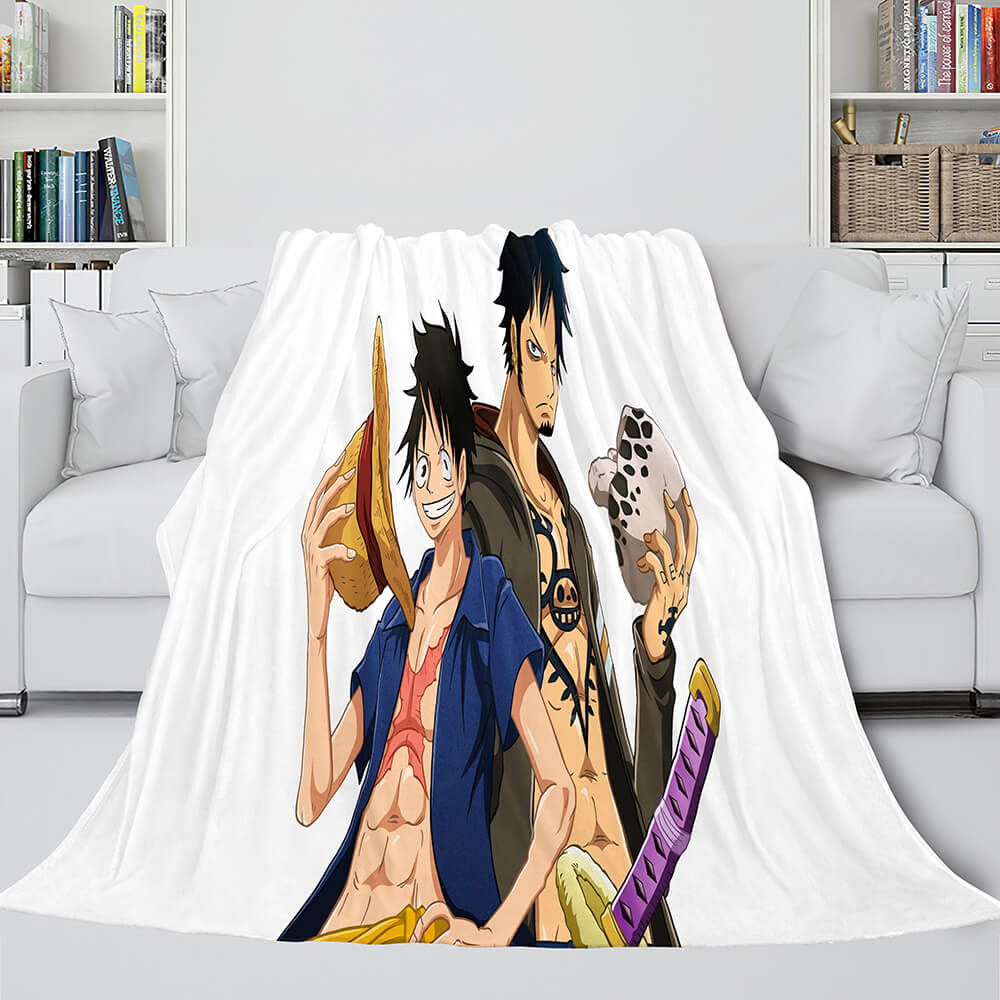 ONE PIECE Throw Flannel Blanket Soft Cozy All Seasons for Sofa Bed (Online Order Only)