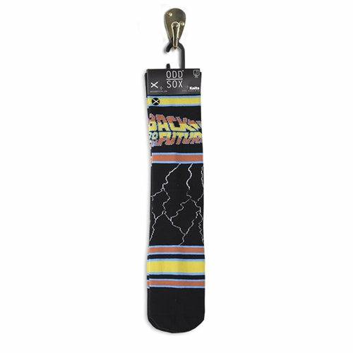 Back to the Future "Lightning" Men's Crew Straight Down Knit Socks (Size 8-12) (ONLINE ORDER ONLY)