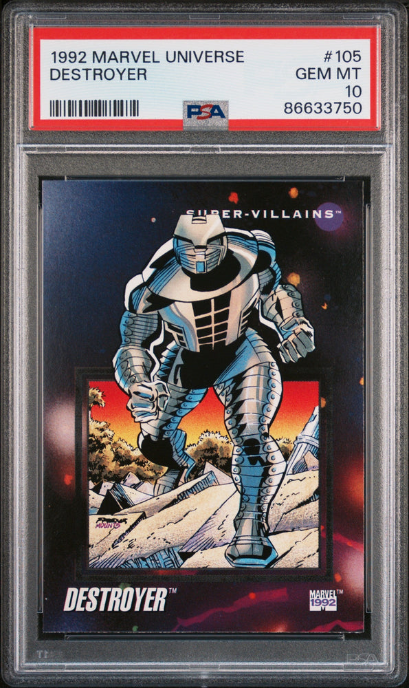 1992 MARVEL UNIVERSE DESTROYER  #105 - PSA 10 (Online Order Only)