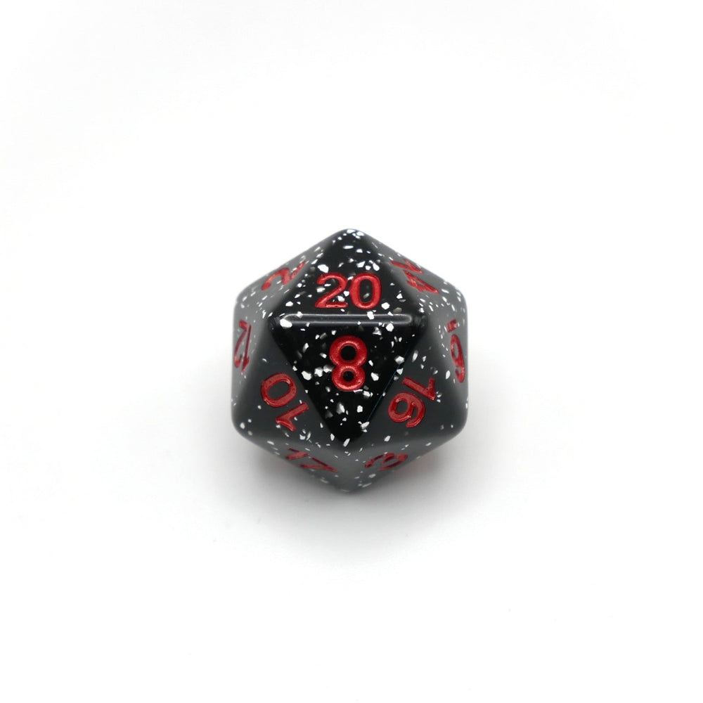 Obsidian Malphite - 7 Piece DnD Dice Set | Acrylic RPG Gaming Dice (ONLINE ORDER ONLY)