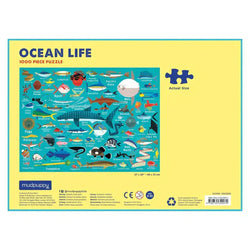 Ocean Life 1000 Piece Jigsaw Puzzle Mudpuppy (ONLINE ORDER ONLY)