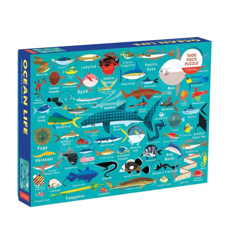 Ocean Life 1000 Piece Jigsaw Puzzle Mudpuppy (ONLINE ORDER ONLY)