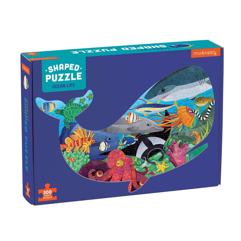 Ocean Life 300 Piece Shaped Jigsaw Puzzle Mudpuppy (ONLINE ORDER ONLY)