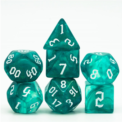 Ocean Elemental RPG Dice Set (ONLINE ORDER ONLY)