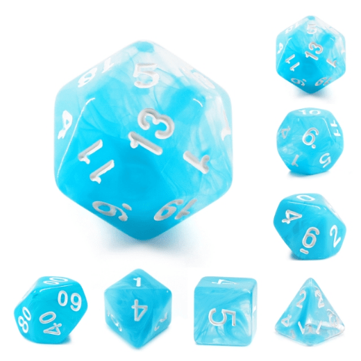 Ocean Swirl RPG Dice Set (ONLINE ORDER ONLY)
