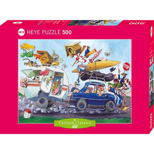 Off on Holiday! Cartoon Classics 500 Piece Jigsaw Puzzle Heye (ONLINE ORDER ONLY)
