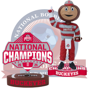 Ohio State Buckeyes 2024 CFP National Champions Bobbleheads (Presale) (ONLINE ORDER ONLY)