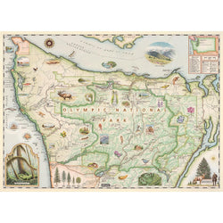 Olympic National Park 1000 Piece Jigsaw Puzzle Xplorer Maps (ONLINE ORDER ONLY)