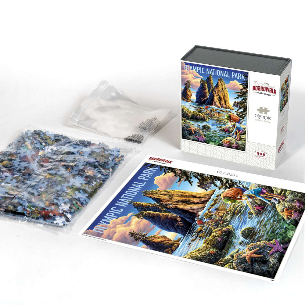 Olympic National Park 500 Piece Jigsaw Puzzle Boardwalk (ONLINE ORDER ONLY)