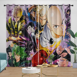 One-Punch Man Curtains Blackout Window Drapes Room Decoration (Online Order Only)