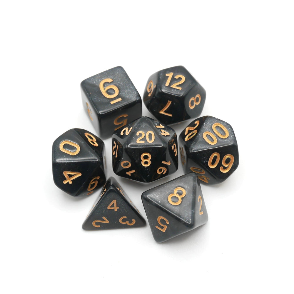 Onix's Core - 7 Piece DnD Dice Set | Acrylic RPG Gaming Dice (ONLINE ORDER ONLY)