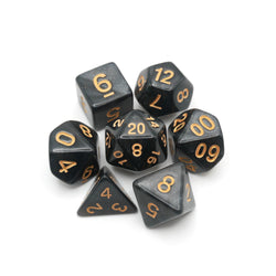 Onix's Core - 7 Piece DnD Dice Set | Acrylic RPG Gaming Dice (ONLINE ORDER ONLY)