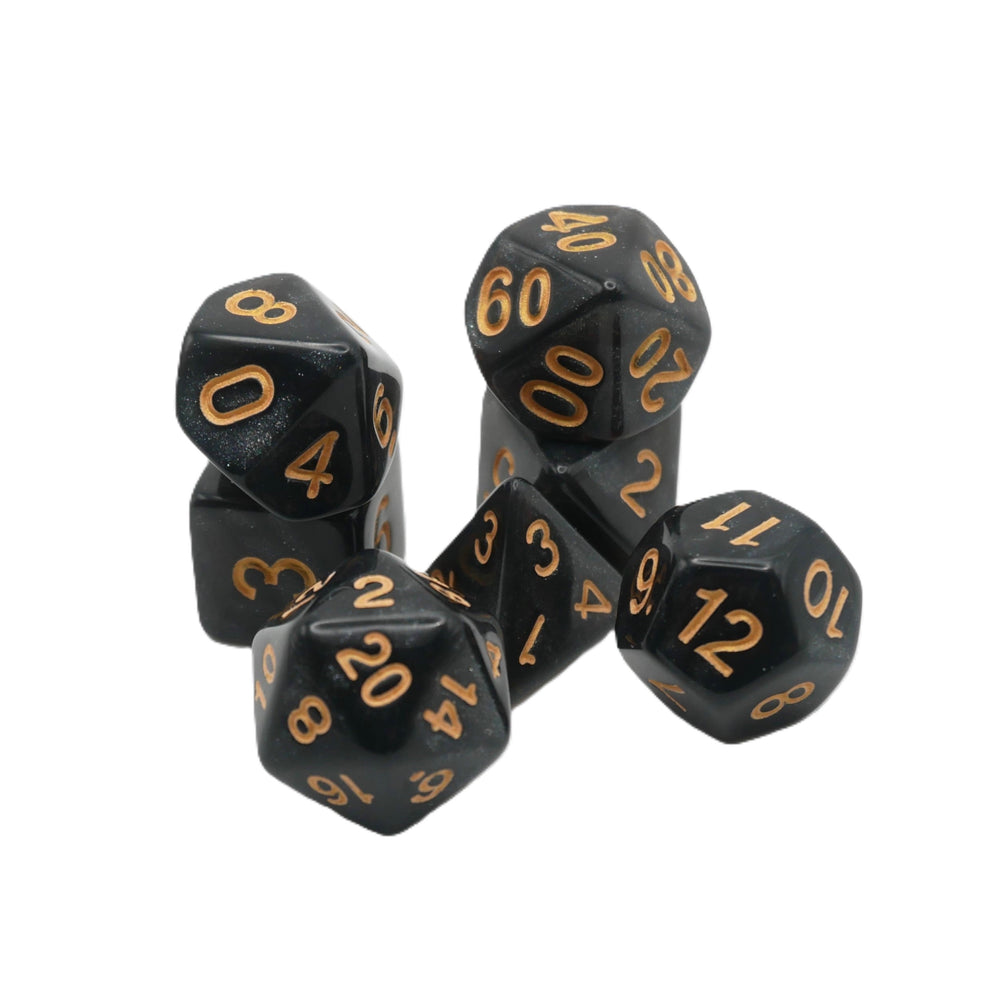 Onix's Core - 7 Piece DnD Dice Set | Acrylic RPG Gaming Dice (ONLINE ORDER ONLY)