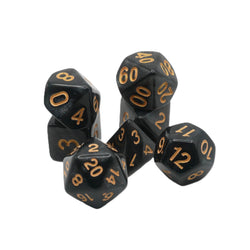 Onix's Core - 7 Piece DnD Dice Set | Acrylic RPG Gaming Dice (ONLINE ORDER ONLY)