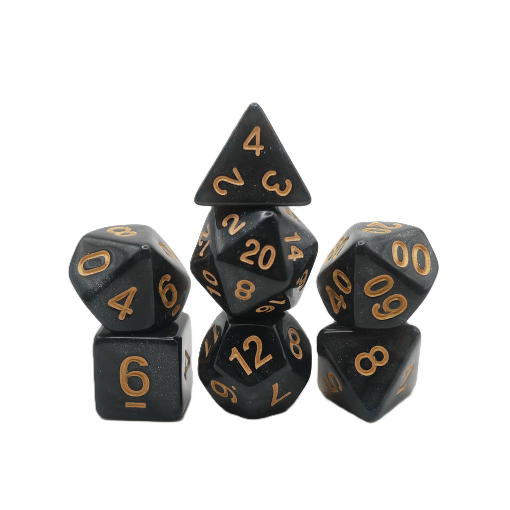 Onix's Core - 7 Piece DnD Dice Set | Acrylic RPG Gaming Dice (ONLINE ORDER ONLY)