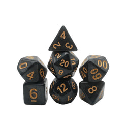 Onix's Core - 7 Piece DnD Dice Set | Acrylic RPG Gaming Dice (ONLINE ORDER ONLY)