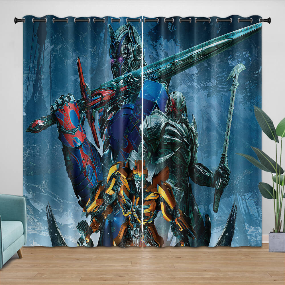 Optimus Prime Curtains Pattern Blackout Window Drapes (Online Order Only)