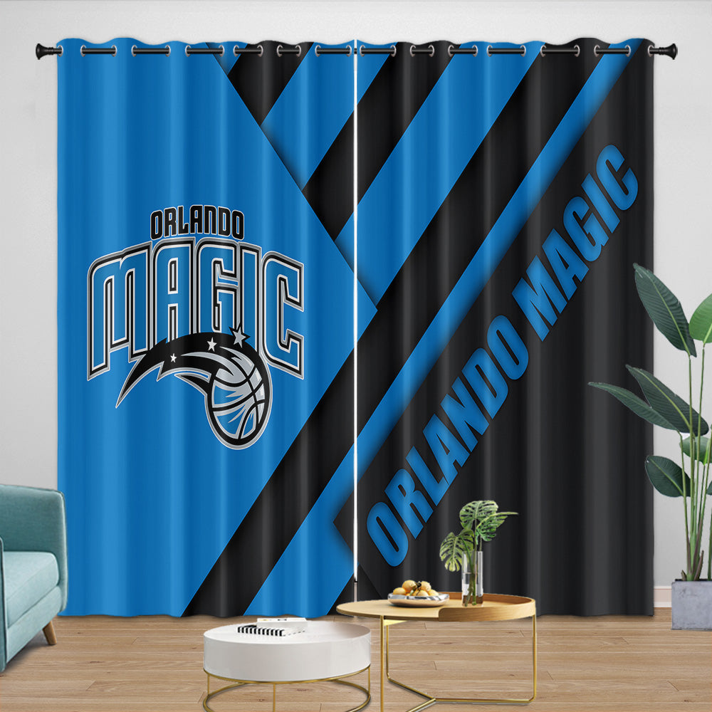 Orlando Magic Curtains Blackout Window Drapes Room Decoration (Online Order Only)