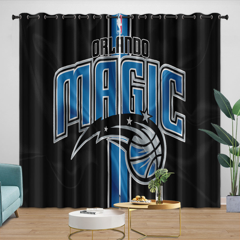 Orlando Magic Curtains Blackout Window Drapes Room Decoration (Online Order Only)
